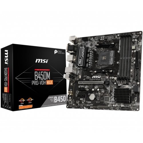 MSI B450M PRO-VDH MAX DDR4 S+V+GL AM4 (mATX)