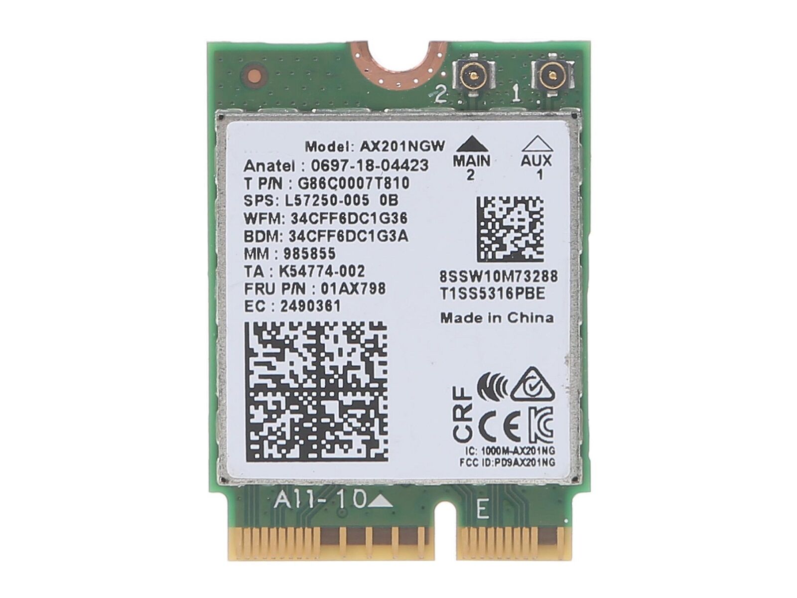 Asus AX201NGW Notebook Wifi Card