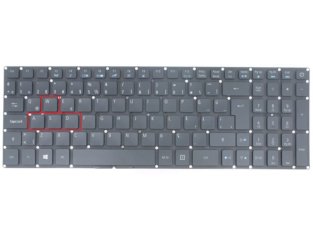 Acer Predator Helios 300 G3-571 Klavye Işıklı V1