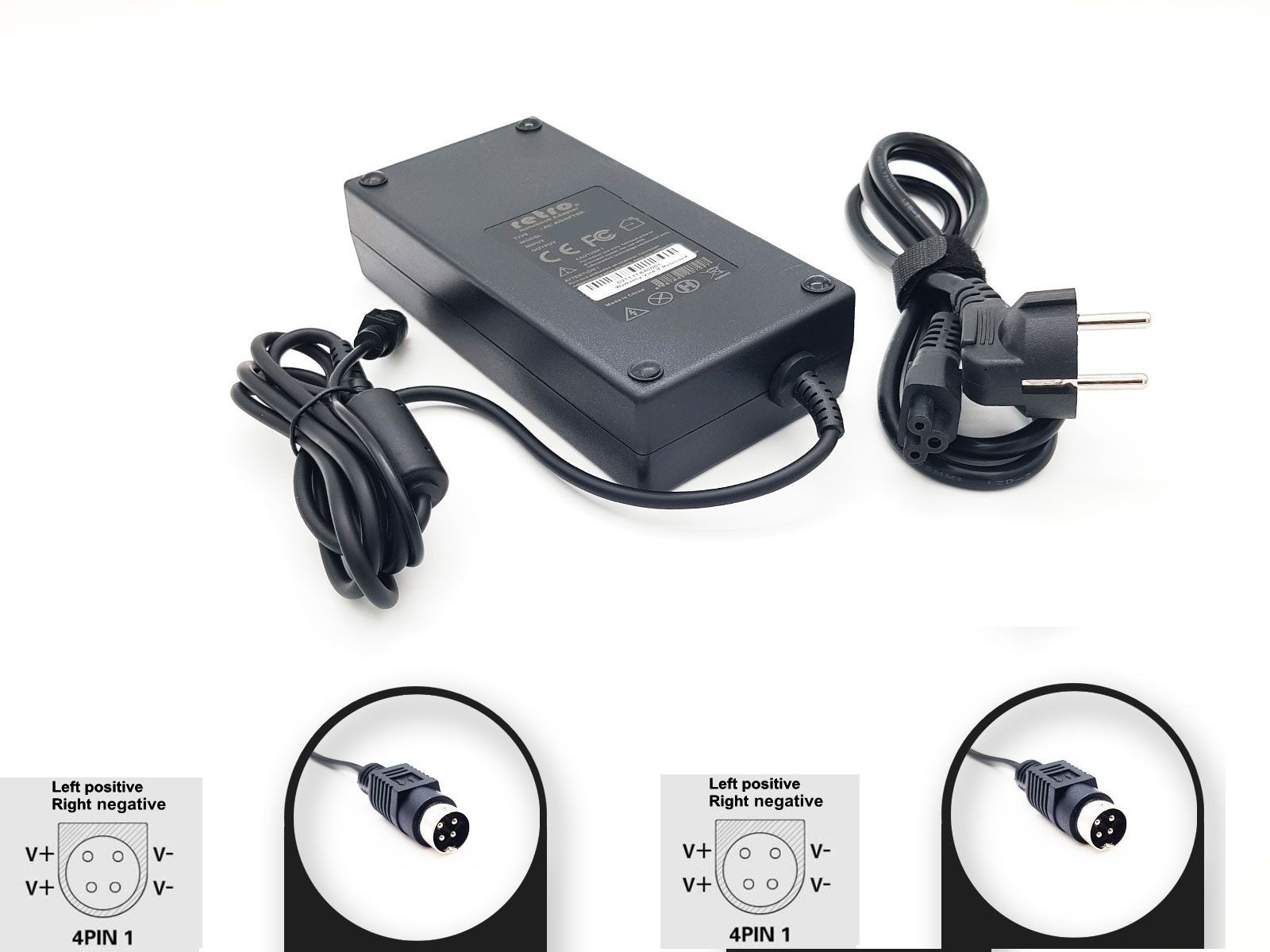 24V 7.5A 180W 4-Pin DIN Erkek 4PIN1 Adaptör