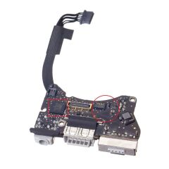 Apple MacBook Air A1465 EMC2924 MagSafe2 Power Jack, USB, Audio IO Board V2
