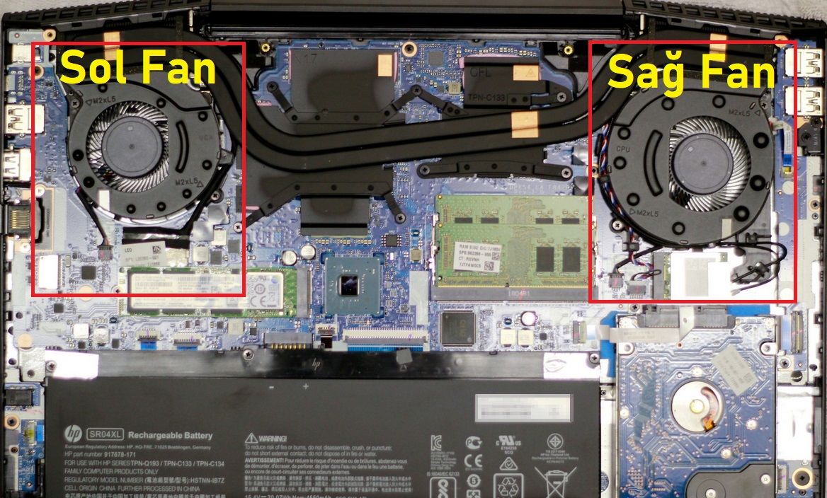 Hp Pavilion Gaming 8KL35EA Fan V1 (Sağ Fan)