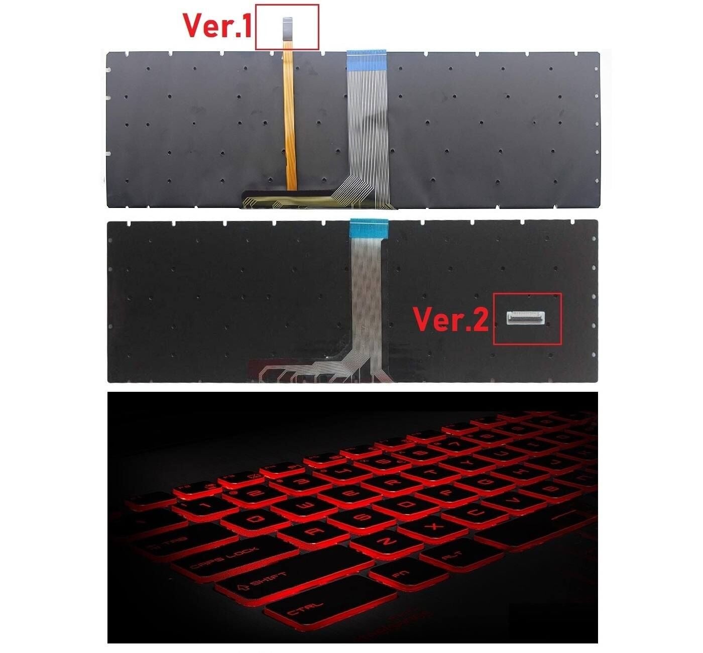 MSI MS-17C1 Klavye V2 Işıklı (RGB) Kırmızı Tuş