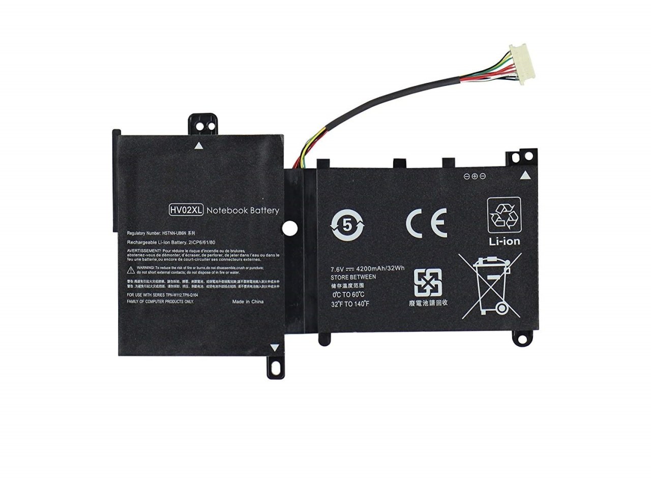 Retro Hp Pavilion 11-k x360, 11-k000, 11-k100, HV02XL Notebook Bataryası