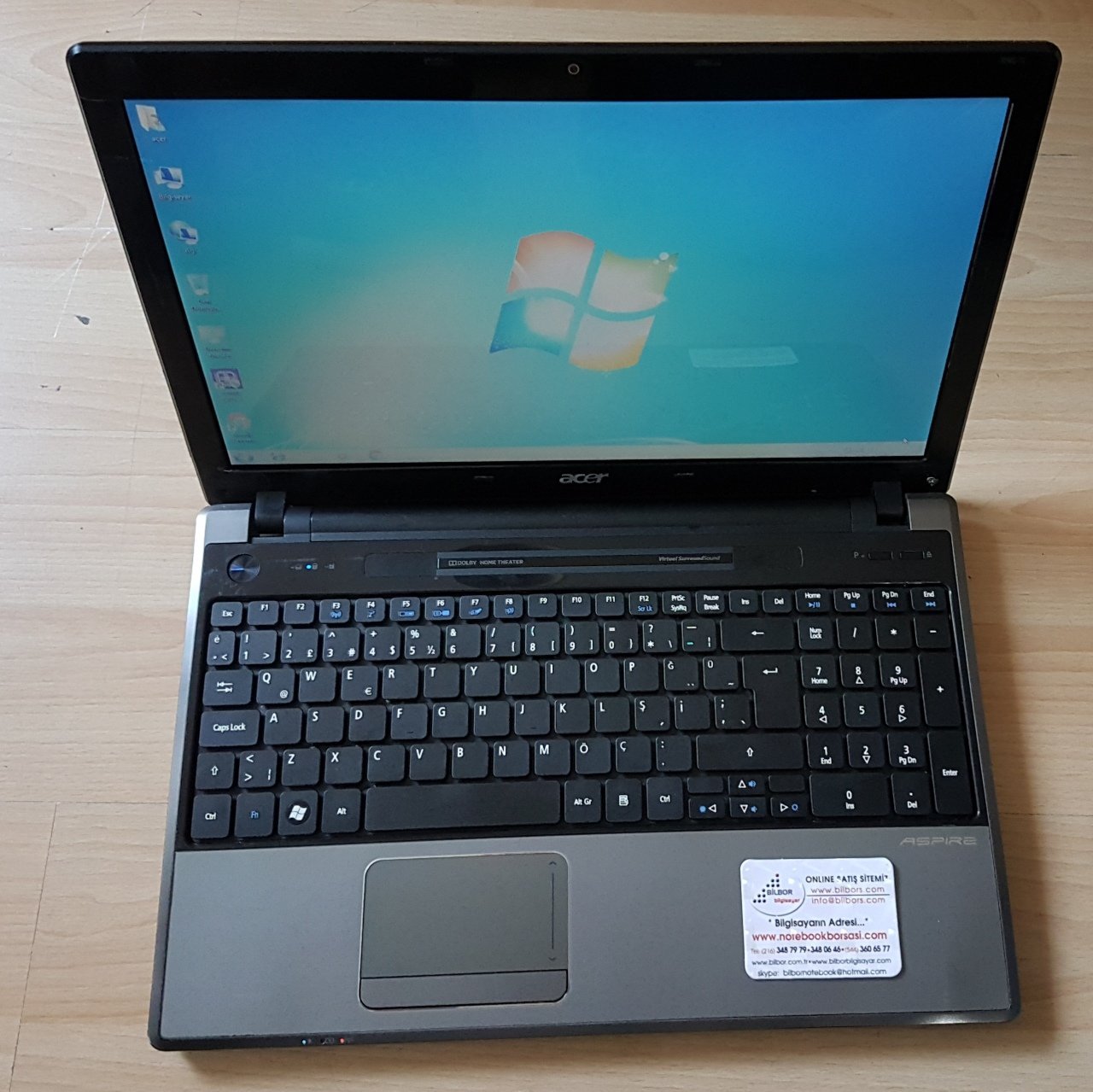 Acer ASPİRE 5745 İ5 430M  1GB Ekran Kartlı Notebook