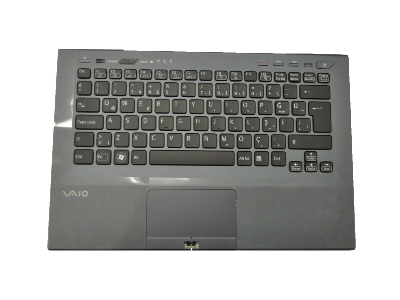 Sony Vaio VPCSA3Z9E Klavye Kasa Koyu Gri Işıklı