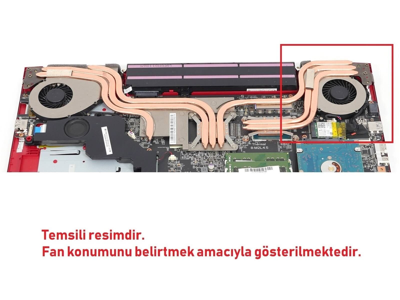 MSI PE72 7RD-877XTR Fan SAĞ