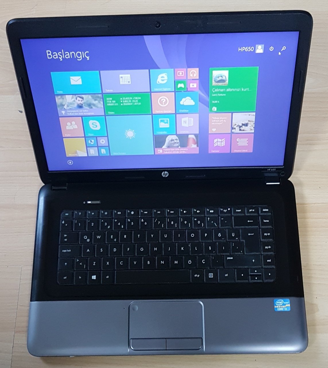 Hp İntel İ3 2348M 2.3Ghz Winodws8 Orjinal Notebook