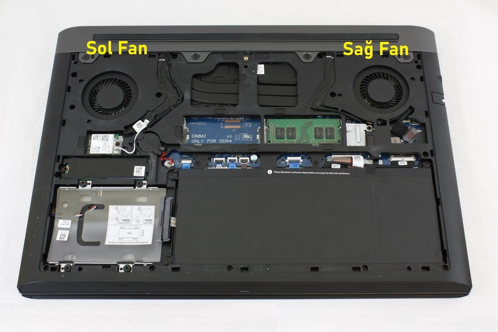 Dell Inspiron 15-7577 Fan V (Sağ Fan)