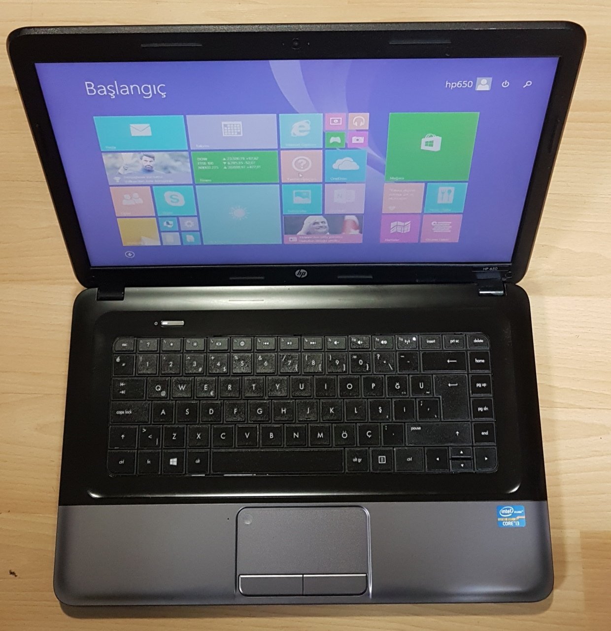 Hp İntel İ3 2348M 2.3Ghz Winodws8 Orjinal Notebook