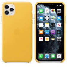 iPhone 11 Pro Max için mx0a2zm/a Deri Kılıf - Mayer Limon