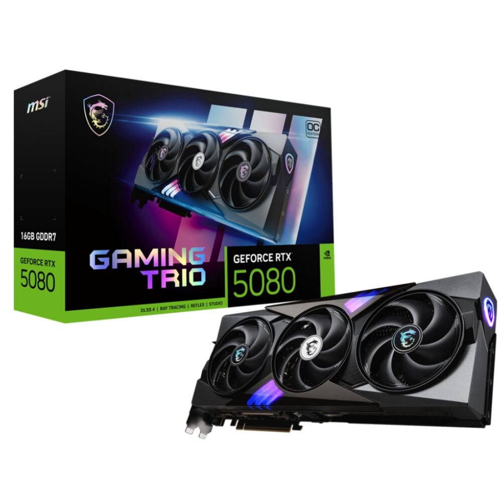 MSI GEFORCE RTX 5080 16G GAMING TRIO OC VGA