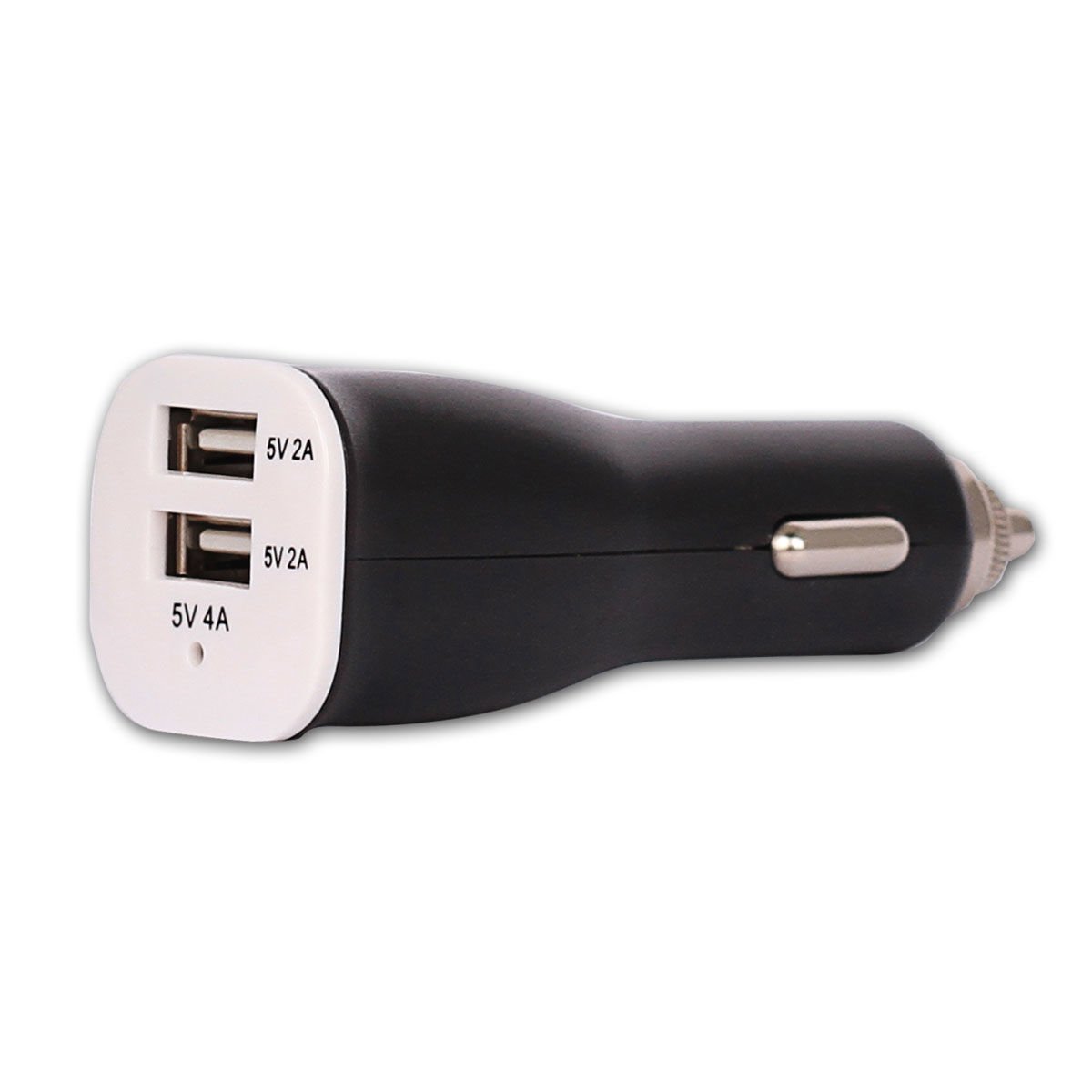 iPad 5V Çift USB 4A Çakmak Şarj Adaptör Siyah RETRO