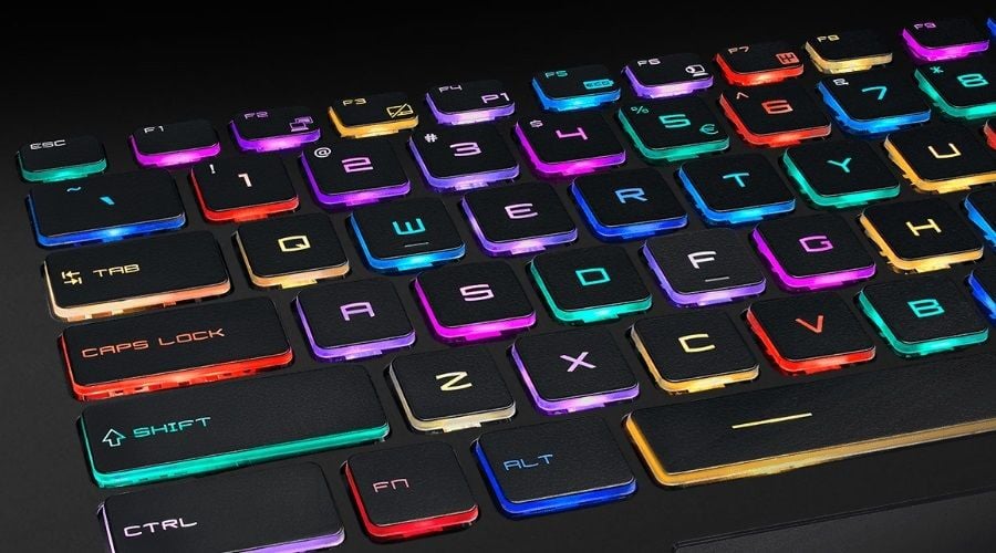 MSI GV72, GV72 7RD, GV72 7RE Notebook Klavye - Tuş Takımı / Siyah - TR - Backlit RGB