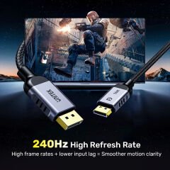 UNITEK DISPLAY PORT 2.1 KABLO 1.5MT (C1626GY01-1.5M)