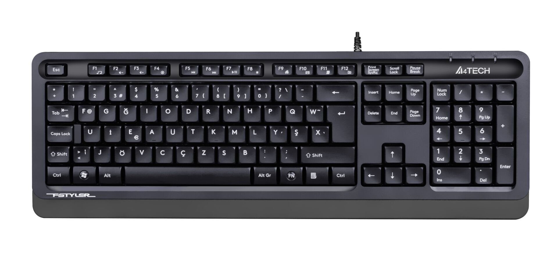 A4 TECH FK10 FN-MULTIMEDYA F KLAVYE USB GRİ