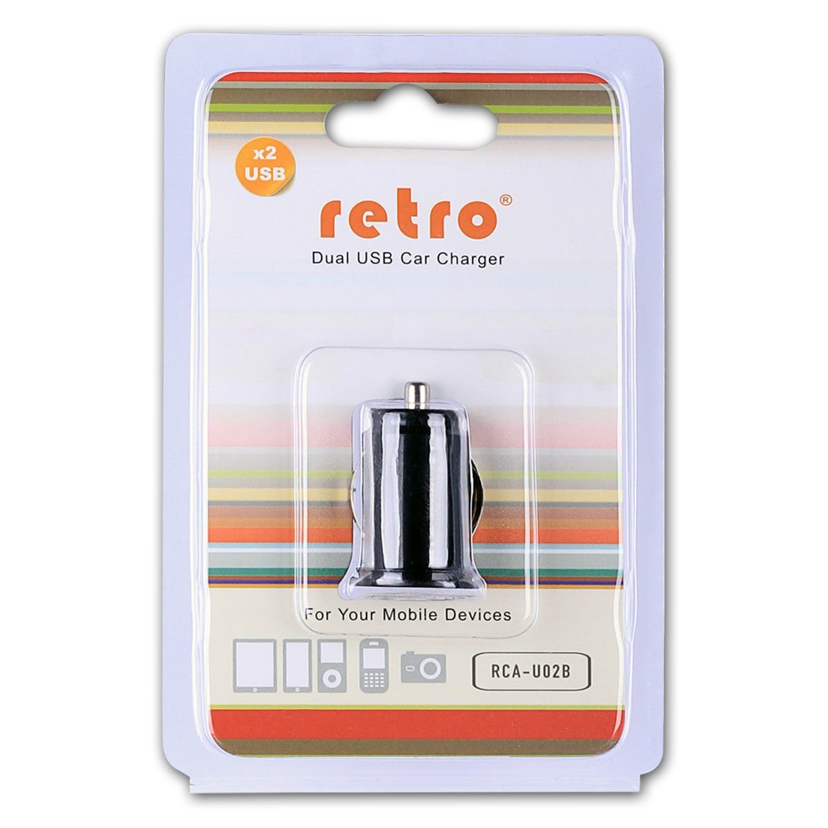 Hp Compaq 5V Çift USB Araç Şarj Adaptör Siyah RETRO