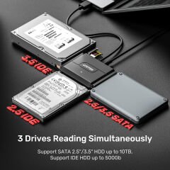 UNITEK USB3.0 TO IDE + SATA II DÖNÜŞTÜRÜCÜ(Y-3324)