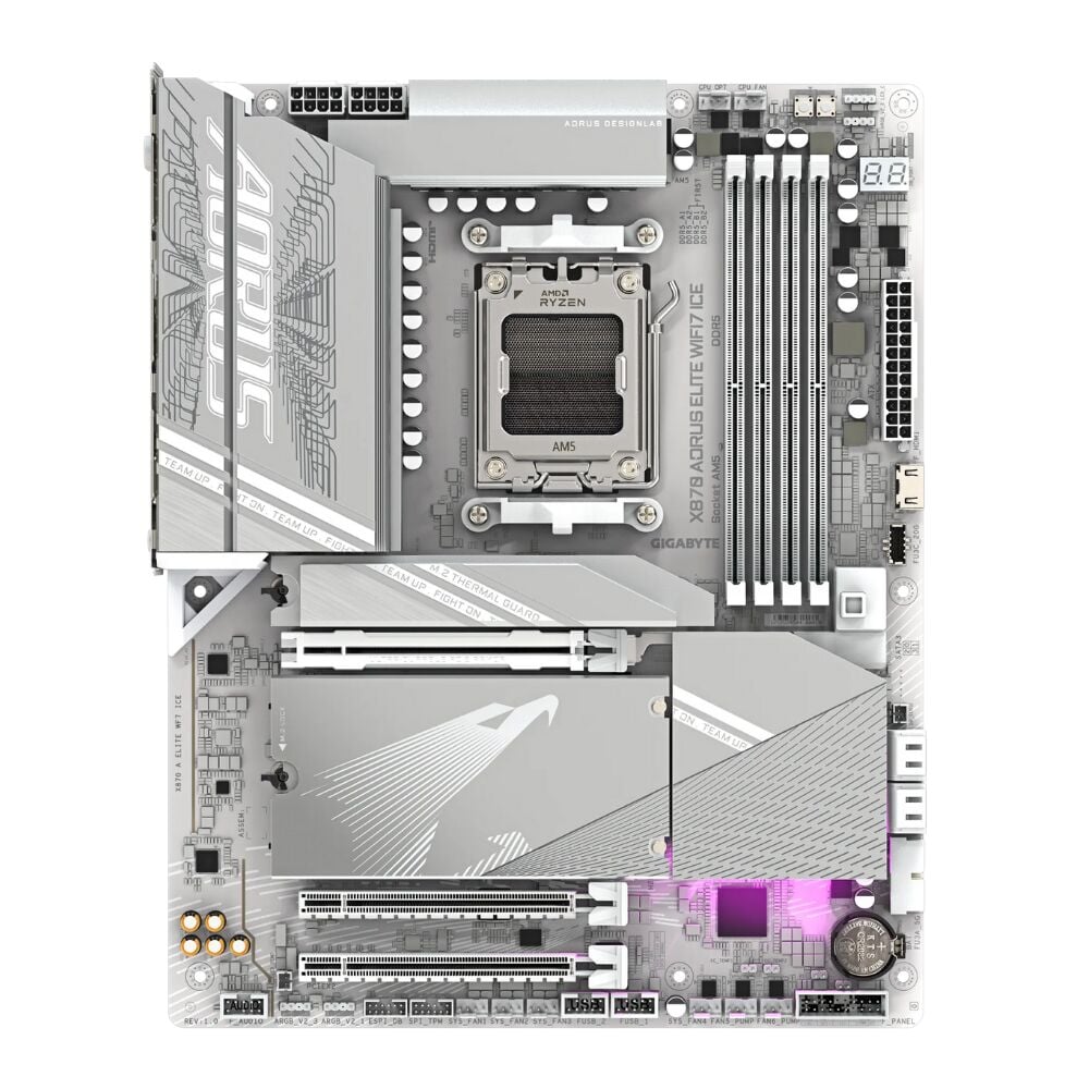 GIGABYTE X870A AORUS ELITE WF7 ICE DDR5 M.2 HDMI DP ATX AM5