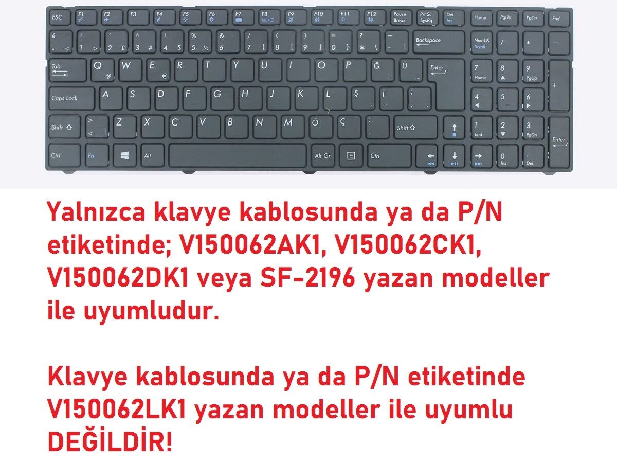 Casper Nirvana C700 GT940 Klavye Siyah V1