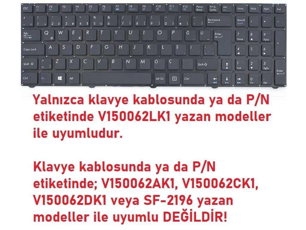 Casper Nirvana C700 GT940 Klavye Siyah V2