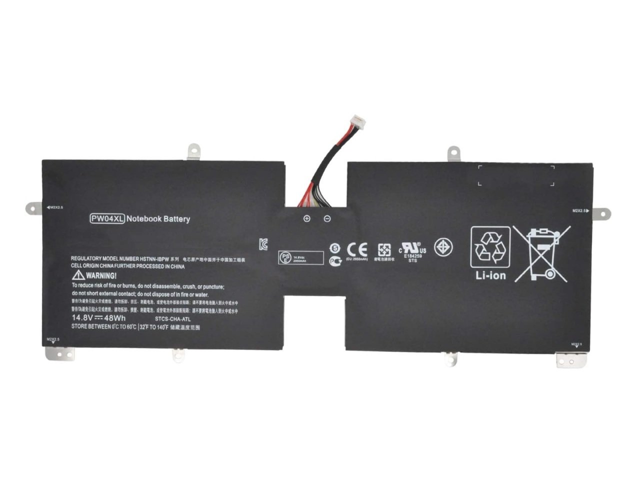 RETRO Hp Spectre XT TouchSmart 15-4000 Ultrabook, PW04XL Notebook Bataryası