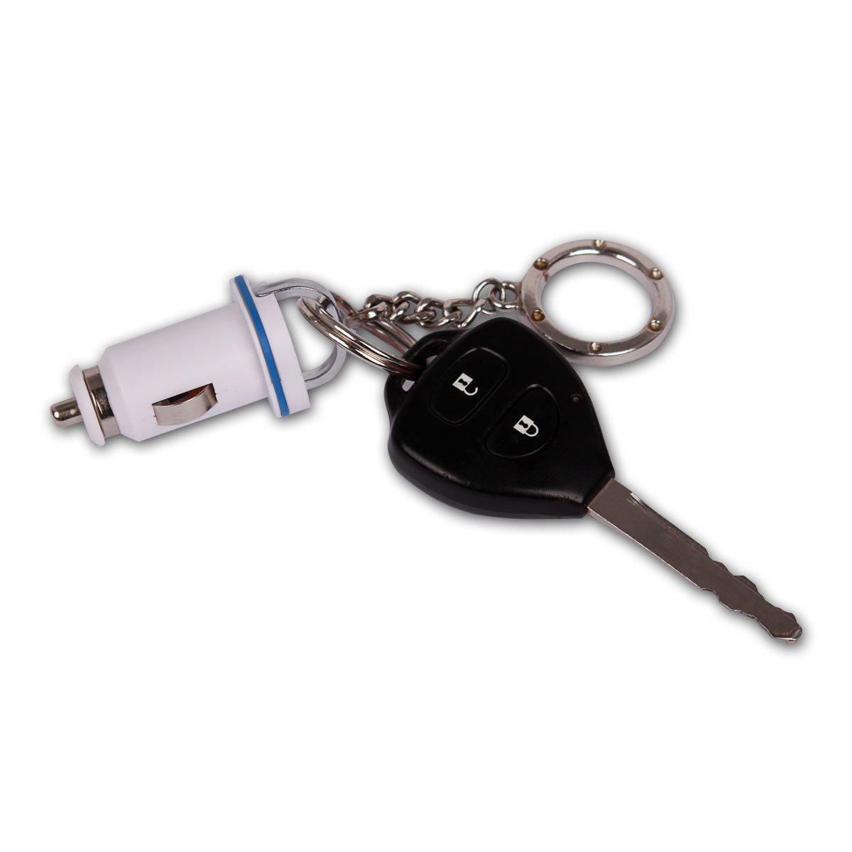 Piranha 5V USB Araç Şarj Adaptör Beyaz RETRO