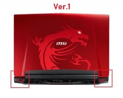 MSI GT72S 6QE Lcd Cover Kapak Kırmızı V1