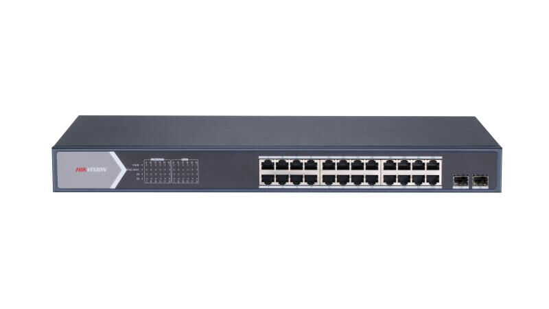 HIKVISION DS-3E1526P-SI 24XGE+2XGE/SFP FULL GİGABİT YÖNETİLEBİLR 370W POE SWİTCH