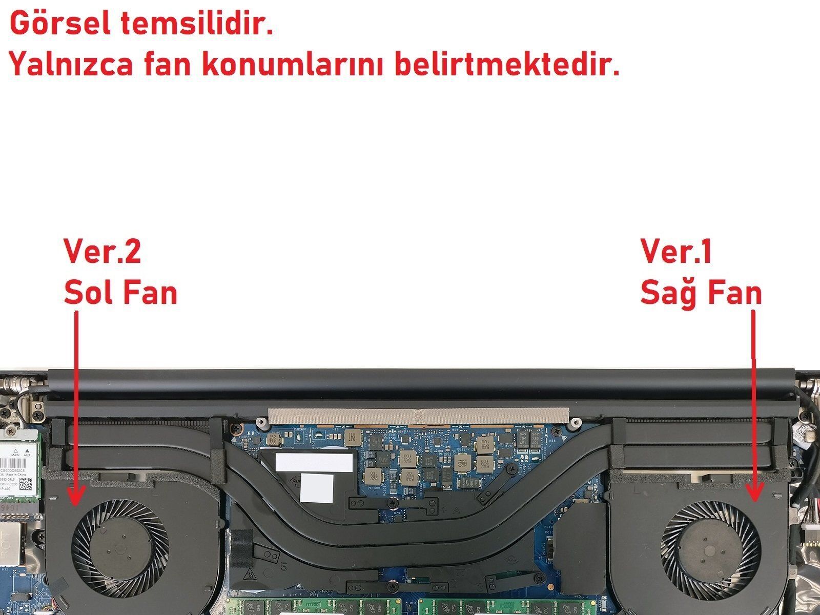 Dell XPS 15-7590 Fan V2 (Sol Fan)