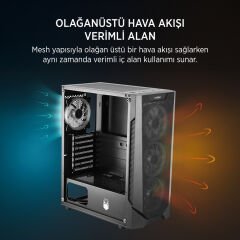 JAMES DONKEY HELIX H800 4XRBW ATX 650W GAMING KASA