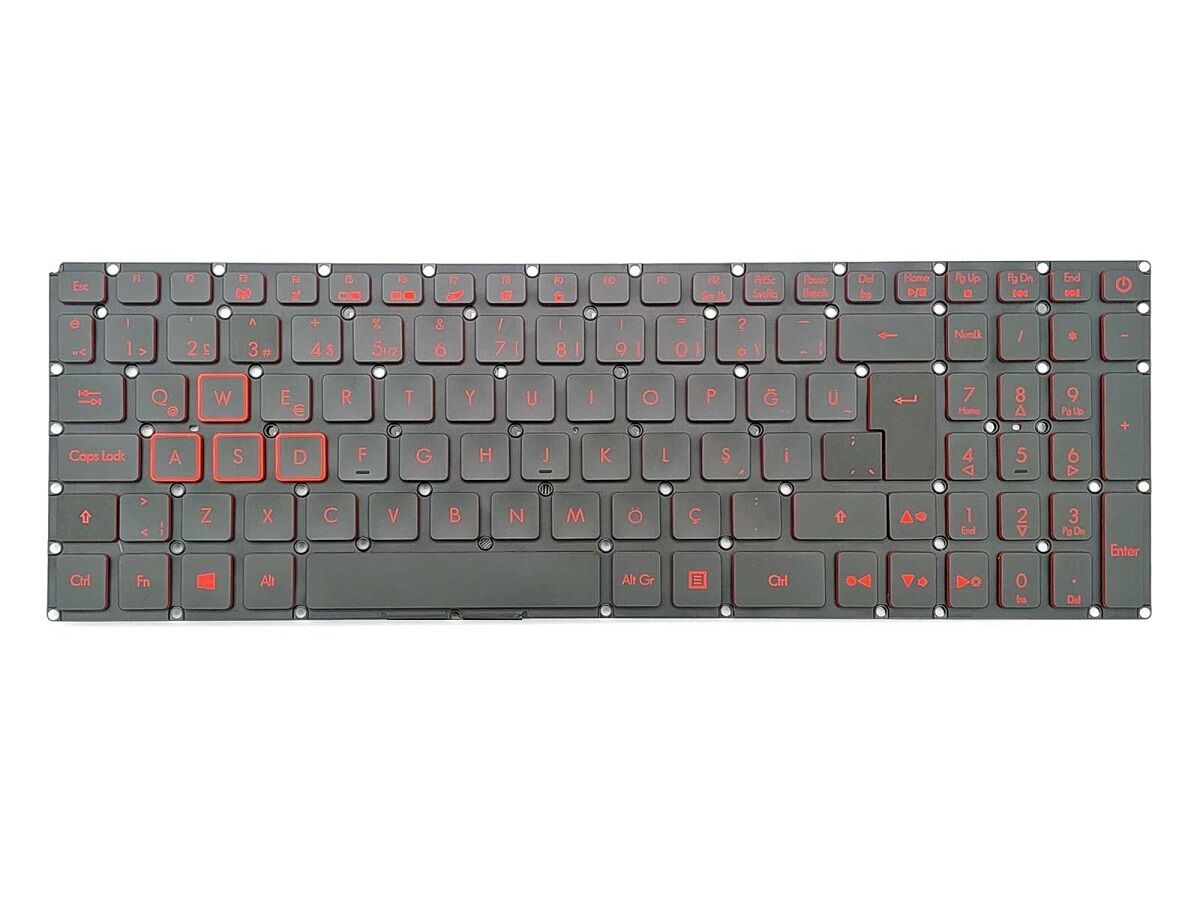 Acer Aspire Nitro 5 AN515-52 Klavye Işıklı Kırmızı Tuş