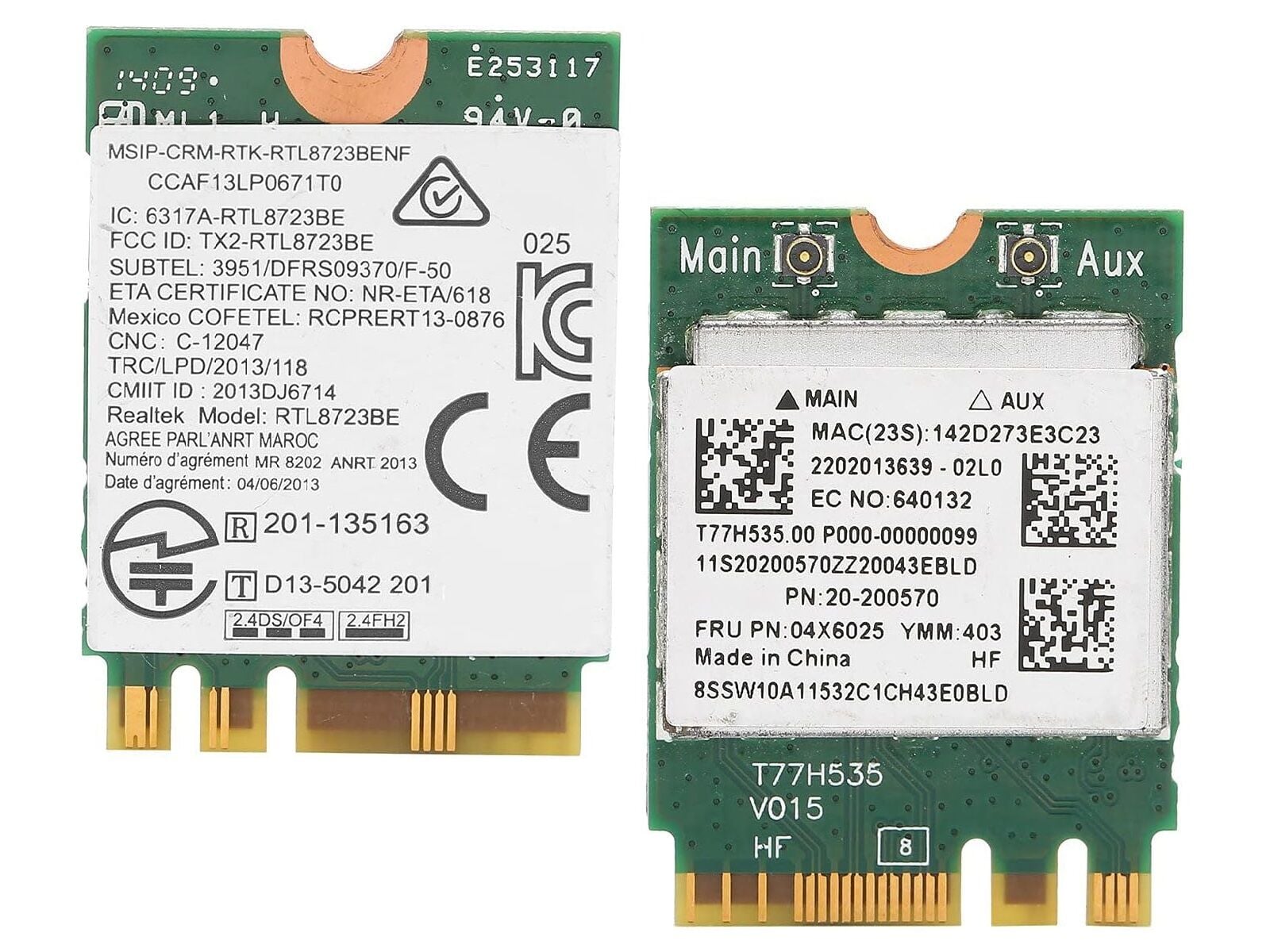 AzureWave AW-NB165NF Notebook Wifi Card