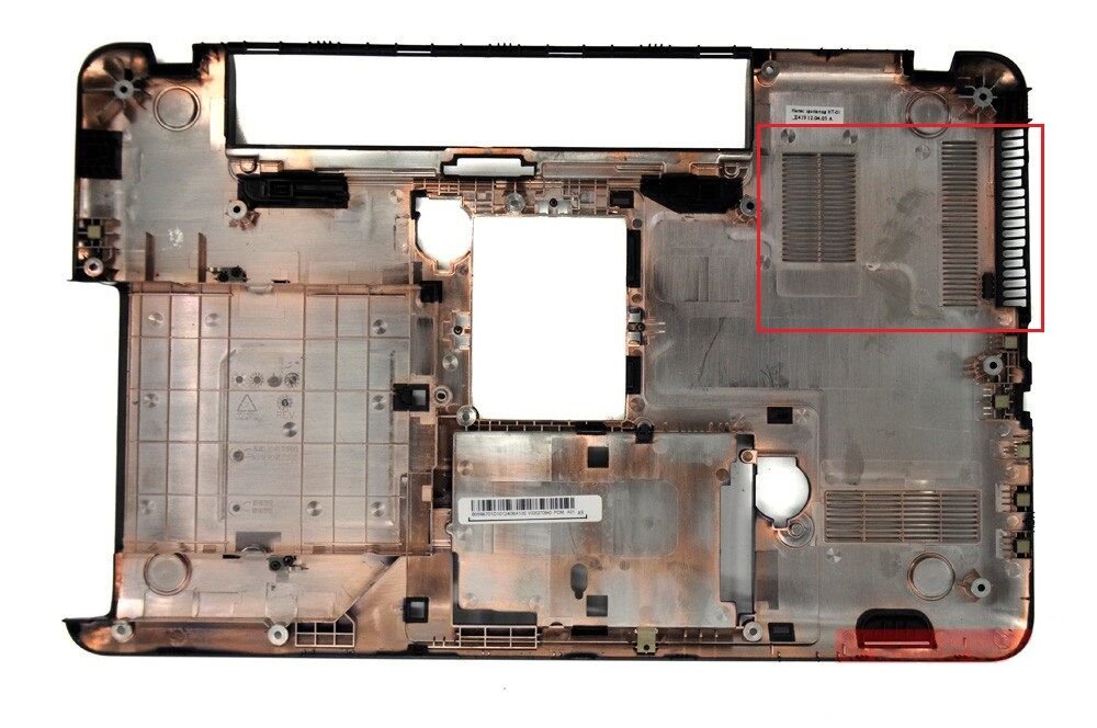 Toshiba Satellite L855-14L Alt Kasa Siyah V1