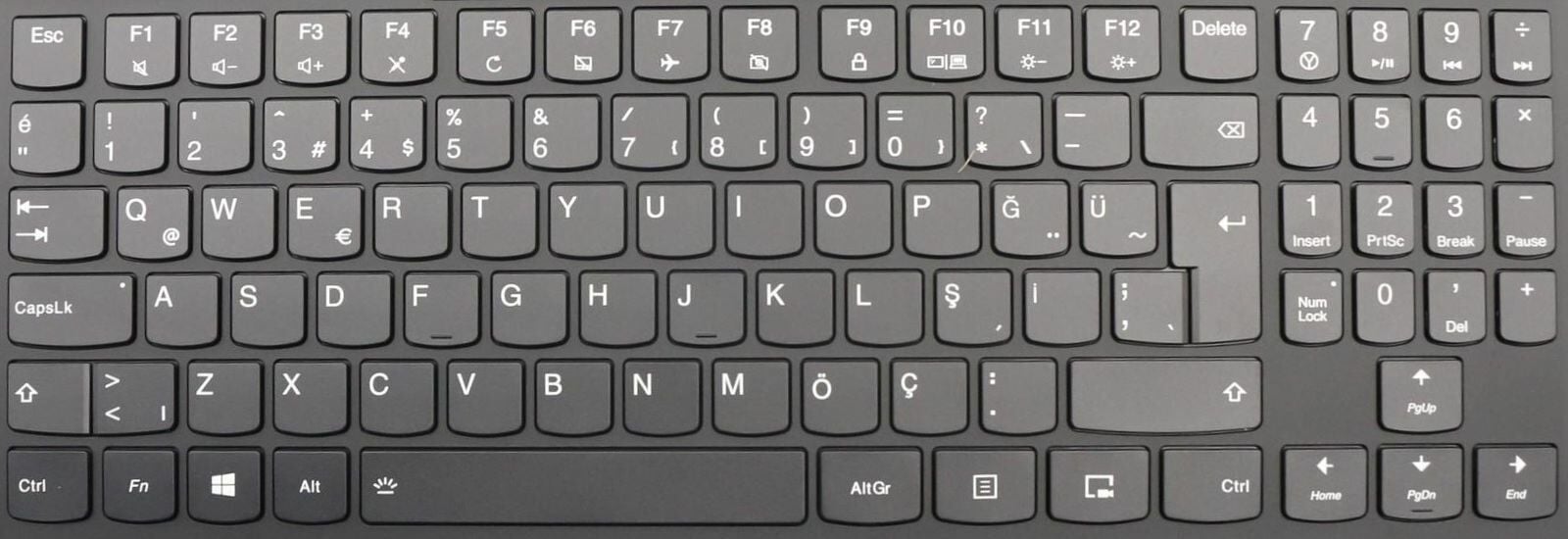 Lenovo 80WK00MDTX Klavye Işıklı Beyaz Tuş