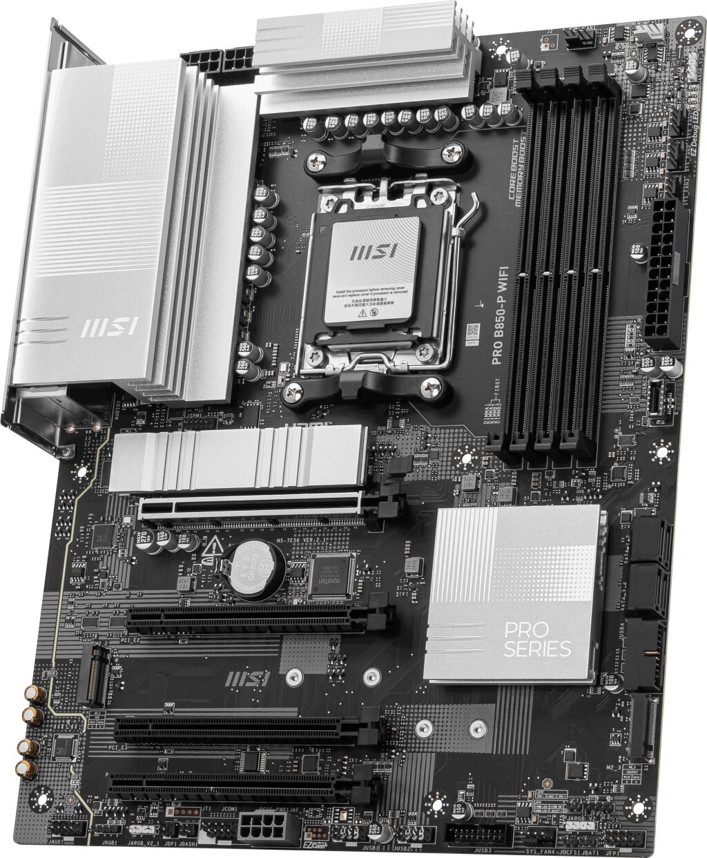 MSI PRO B850-P WIFI AM5 DDR5 8200MHZ(OC) HDMI 3x M.2 USB 10Gbs 5G LAN WI-FI 7 ATX