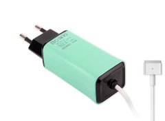 Retro-Color, Apple MacBook 45W-60W MagSafe 2 Mini Adaptör - Turkuaz