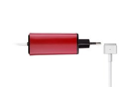 Retro-Color, Apple MacBook 85W MagSafe 2 Mini Adaptör - Kırmızı