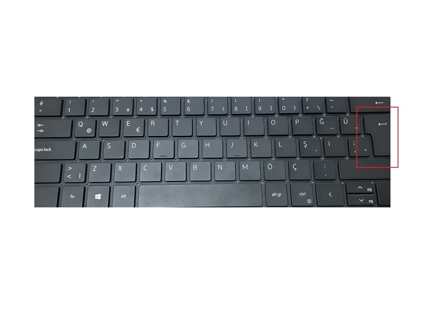 Dell XPS 9520 Notebook Klavye - Tuş Takımı / Siyah - TR - Backlit