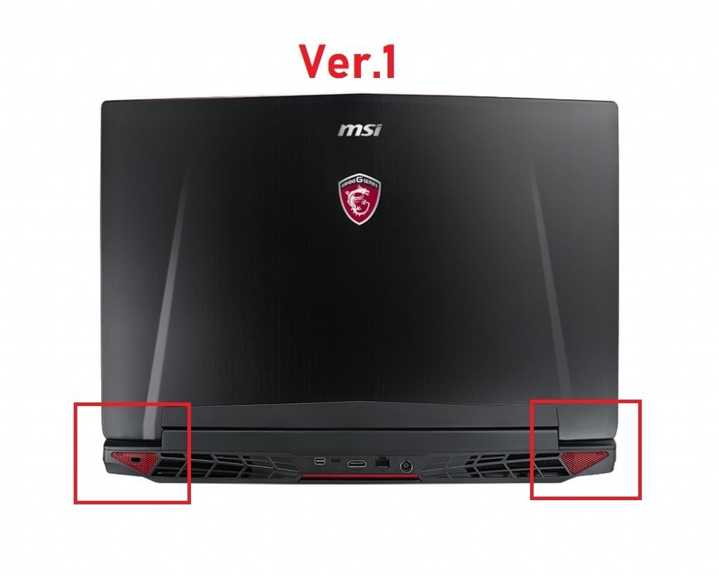MSI GT72VR7RD Lcd Cover Kapak Siyah V1