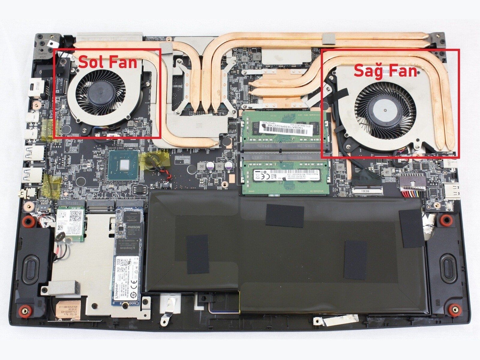 MSI MS-16W1 (Creator 15M A10) Fan V1 (Sağ Fan)