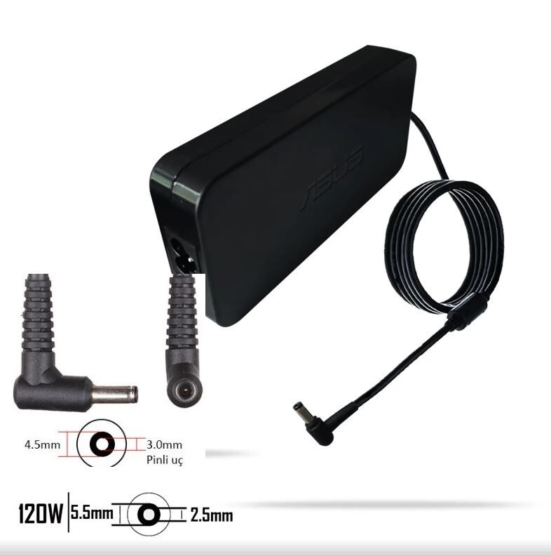 Asus 19V 6.32A PA-1121-28 120W Orjinal  Adaptör Yenilenmiş Ürün Garantili
