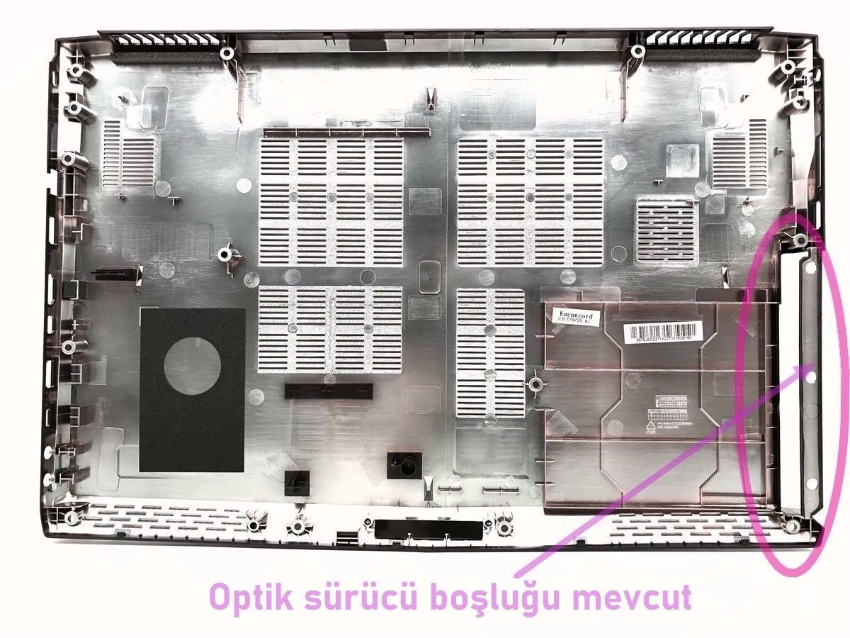 MSI GE62 6QE Alt Kasa