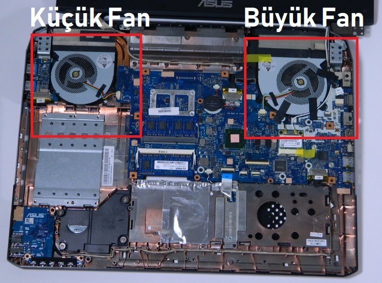 Asus G75VW-91084V Fan V1 (Küçük Fan)