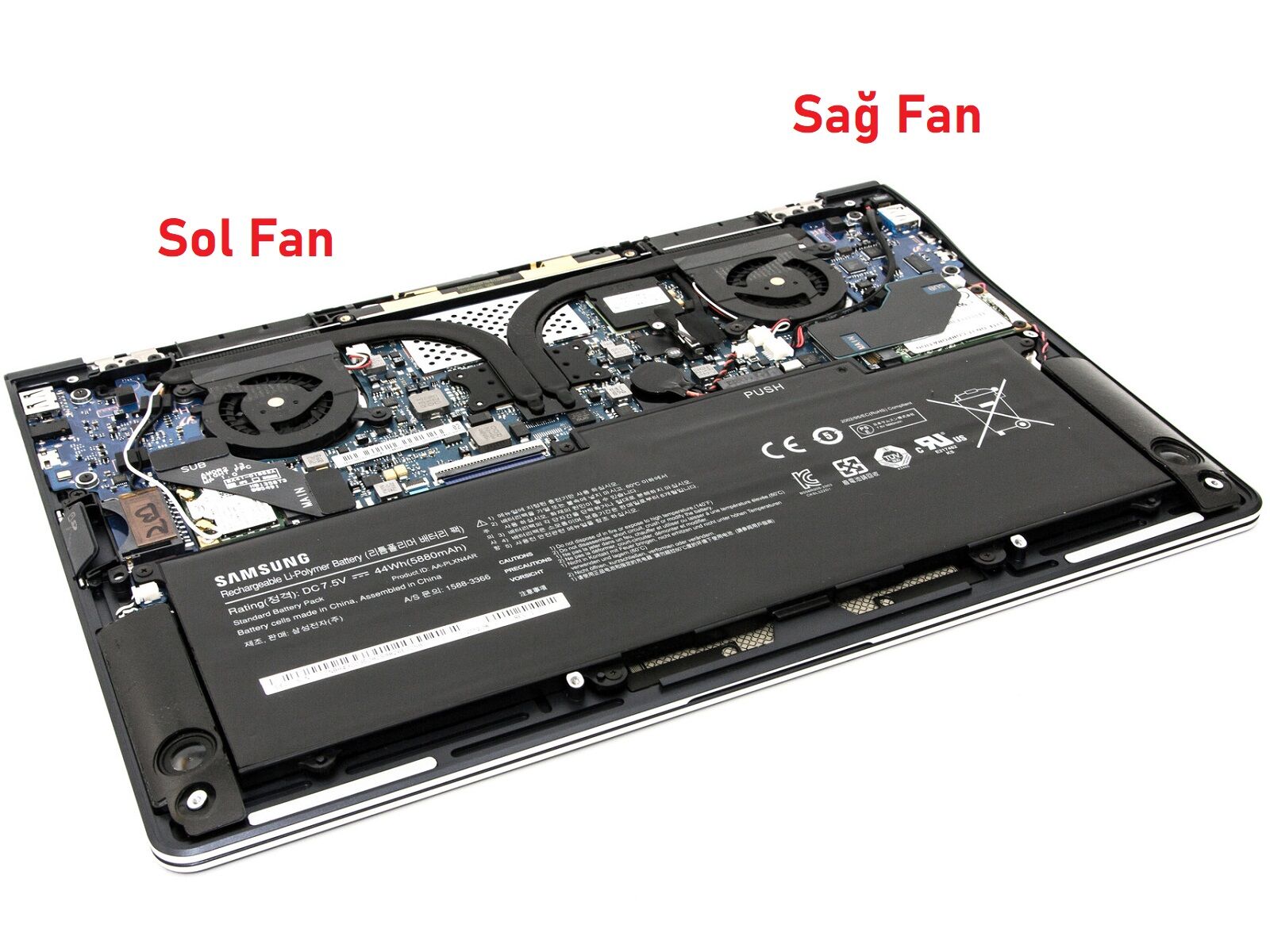Samsung NP900X3D-A01TR Fan V2 (Sağ)