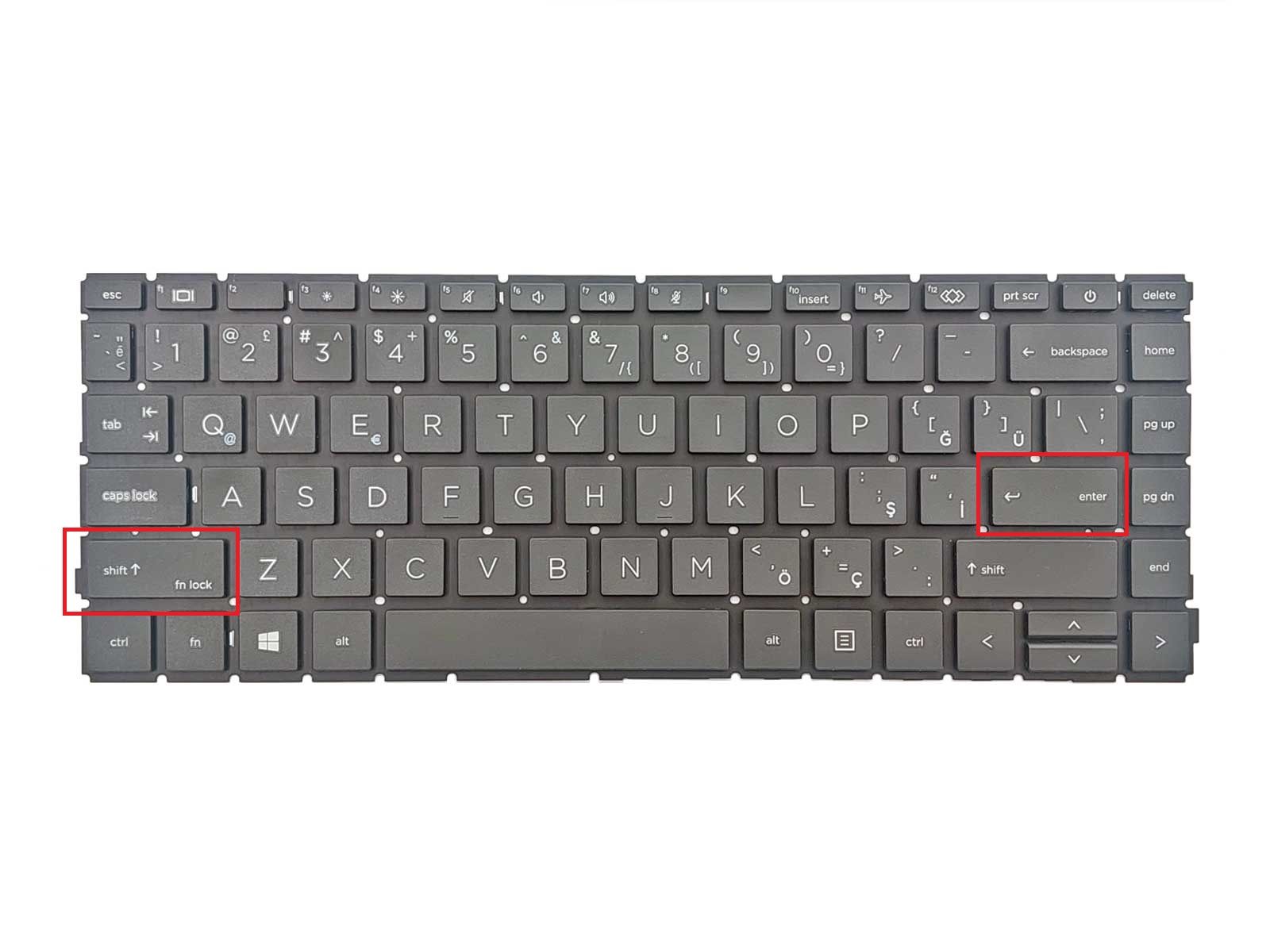 Hp ProBook 440 G10 Notebook Klavye - Tuş Takımı  Siyah - TR - Küçük ENTER