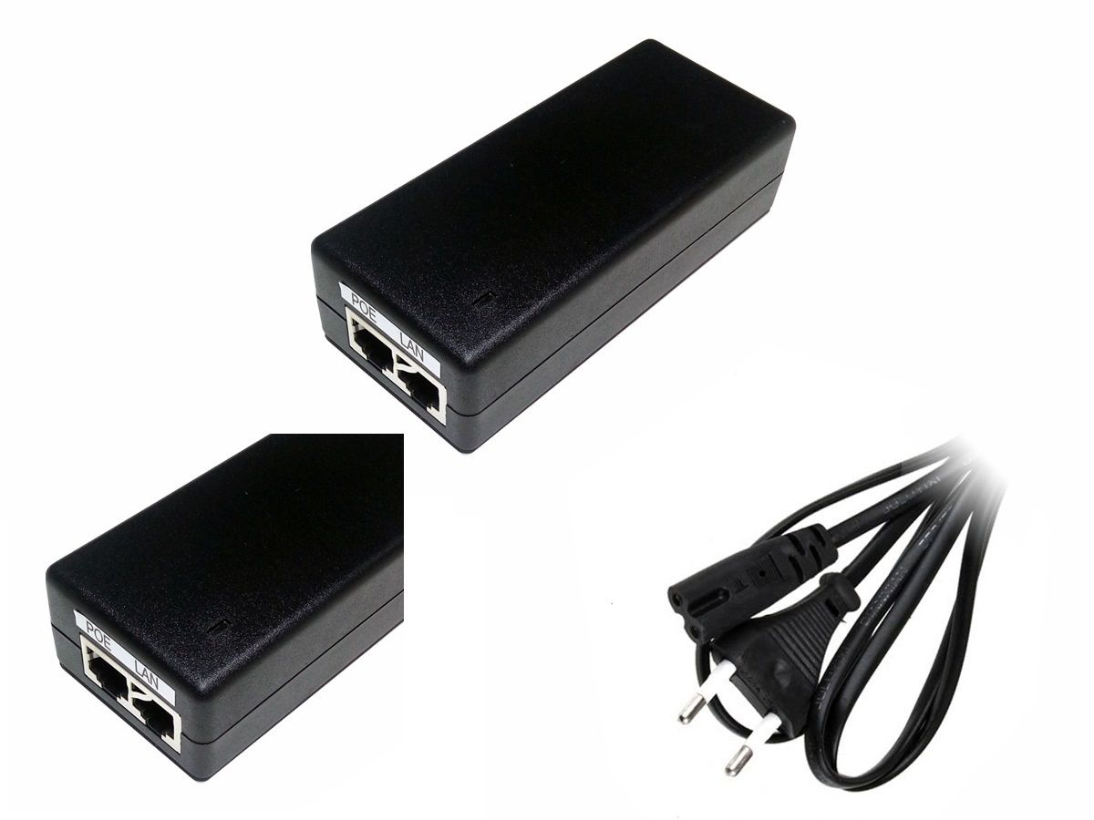 48V 1A 48W Gigabit POE Enjektör + Adaptör RETRO