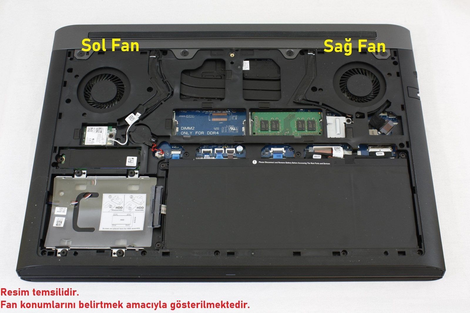Dell Inspiron P72F001 Fan V1 (Sağ Fan)