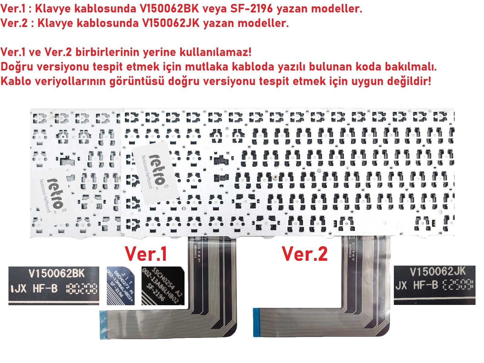 Casper Nirvana C500 (2015-2016) Klavye Siyah Ver.1