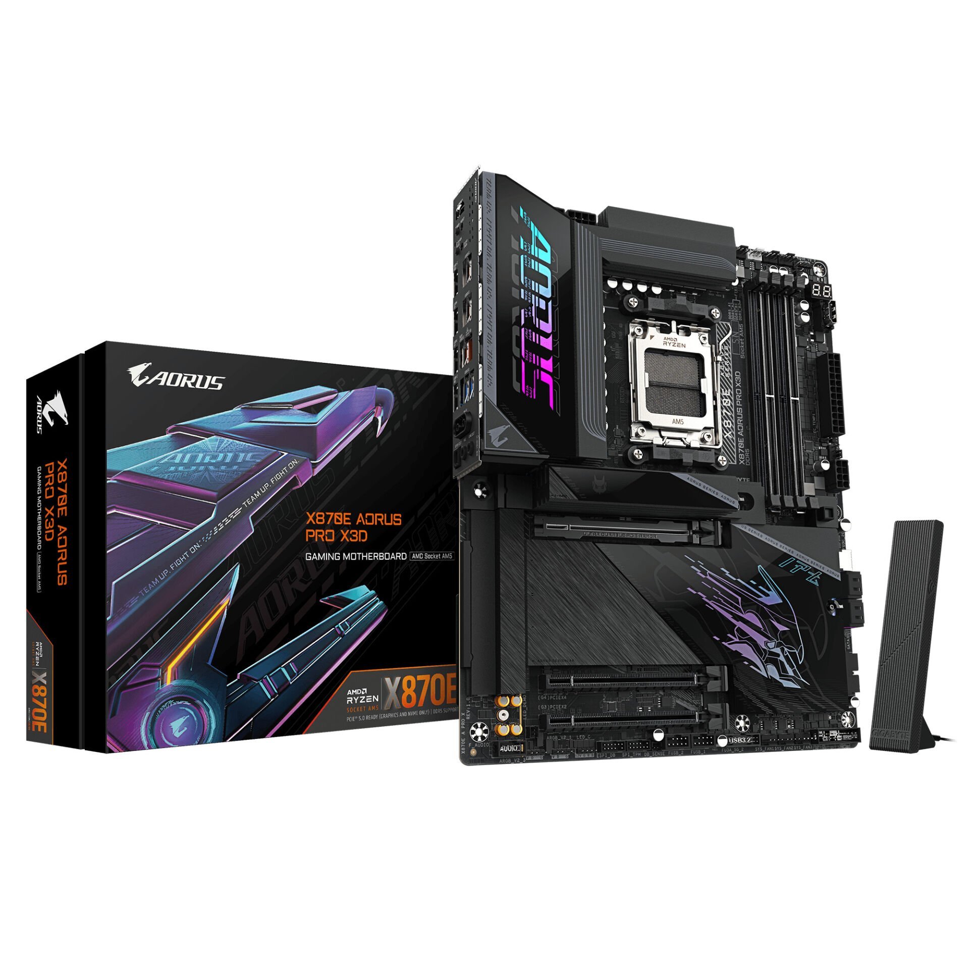 GIGABYTE X870E AORUS PRO X3D DDR5 M.2 HDMI DP ATX AM5